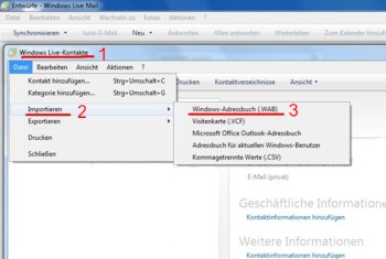 Import Adressbuch
