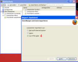 Firefox Lesezeichen importieren
