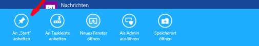 An Start anheften