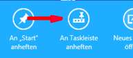 An Taskleiste anheften